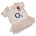 White-Red - Back - England RFU Baby 2023-2024 Double Frill Tutu
