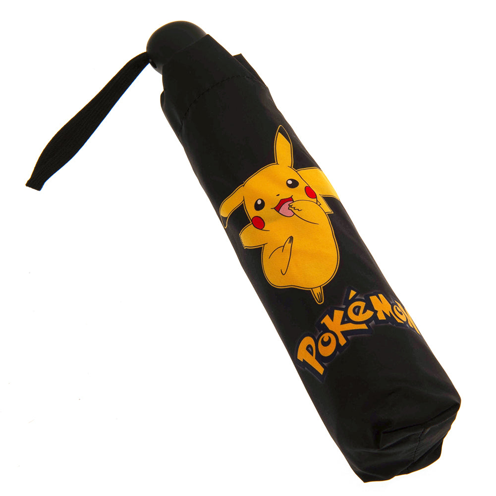 Black-Yellow-White - Side - Pokemon Pikachu Folding Umbrella