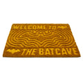 Brown-Yellow - Front - Batman Welcome To The Batcave Embossed Door Mat