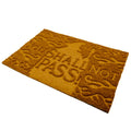 Brown - Back - The Lord Of The Rings You Shall Not Pass Embossed Door Mat