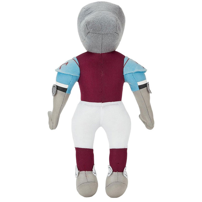 Claret Red-Sky Blue-White - Back - West Ham United FC Mascot Plush Toy