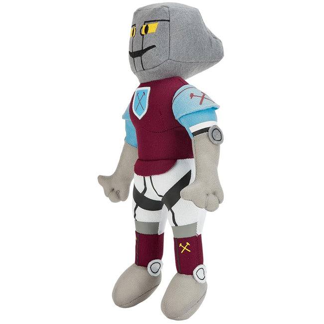 Claret Red-Sky Blue-White - Front - West Ham United FC Mascot Plush Toy