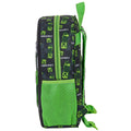 Black-Green - Side - Minecraft Childrens-Kids Creeper Backpack