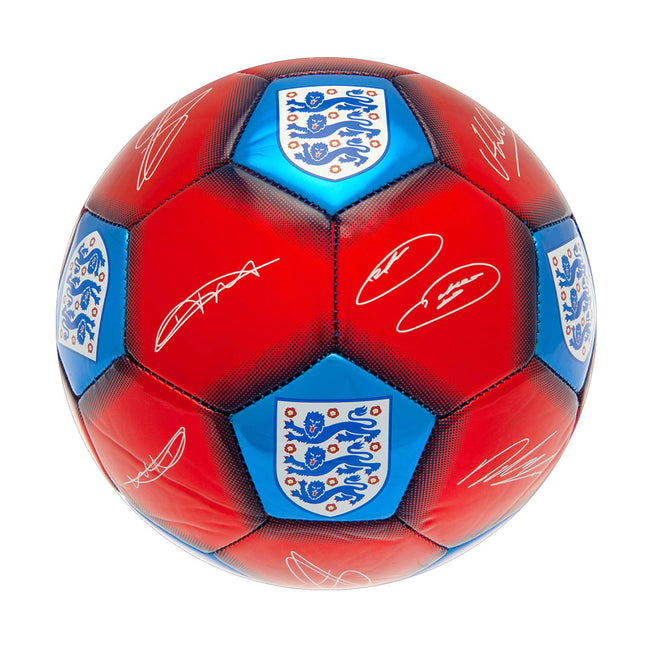 Red-Blue-White - Back - England FA Signature Metallic Training Ball
