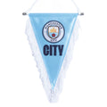 Sky Blue-White - Front - Manchester City FC Triangle Pennant