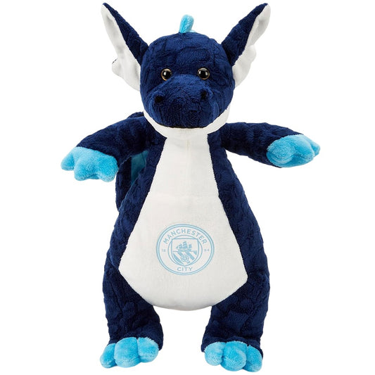 Navy-White - Front - Manchester City FC Dragon Plush Toy