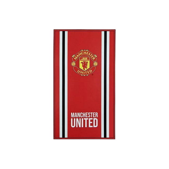 Red-White - Back - Manchester United FC Core Stripe Beach Towel