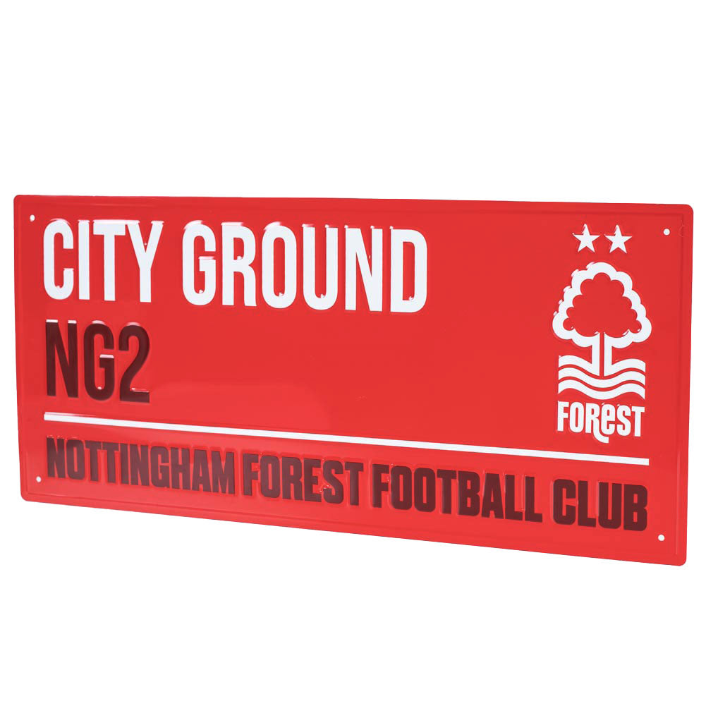Red - Side - Nottingham Forest FC City Ground Street Sign