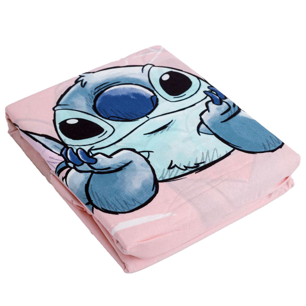 Dusty Pink - Side - Lilo & Stitch Aloha Duvet Cover Set