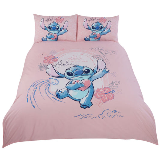 Dusty Pink - Front - Lilo & Stitch Aloha Duvet Cover Set