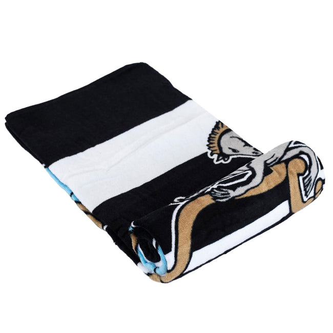 Black-White - Side - Newcastle United FC The Magpies Beach Towel
