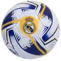 White-Yellow-Blue - Front - Real Madrid CF Turbine Print Football