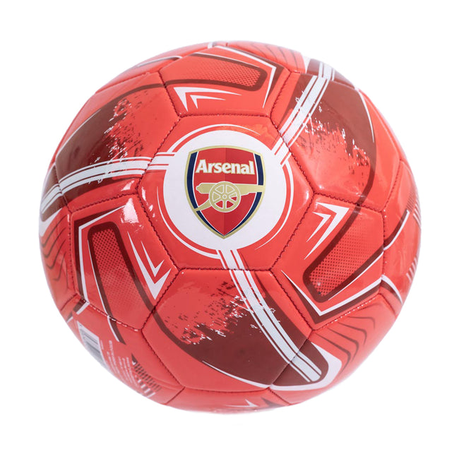 Red-Blue - Front - Arsenal FC Turbine Print Training Ball