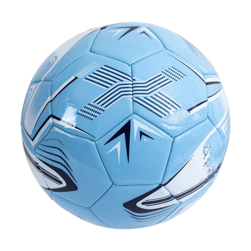Sky Blue-Navy-Turquoise - Side - Manchester City FC Turbine Print Training Ball