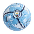 Sky Blue-Navy-Turquoise - Front - Manchester City FC Turbine Print Training Ball