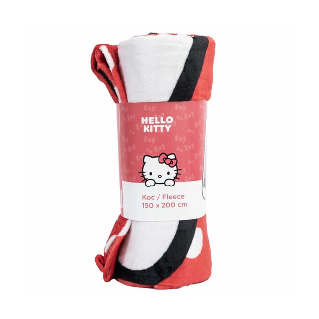 Pink-White - Side - Hello Kitty Premium Fleece Blanket