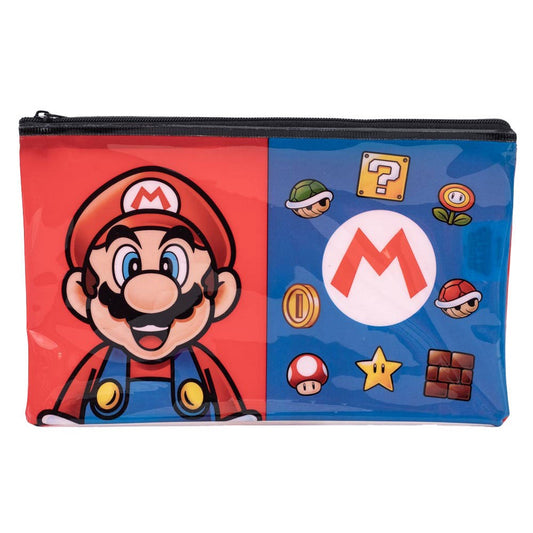 Blue-Red - Front - Super Mario Essential Pencil Case