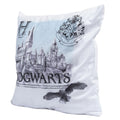 White-Black - Back - Harry Potter Hogwarts Velvet Feel Cushion