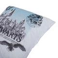 White-Black - Side - Harry Potter Hogwarts Velvet Feel Cushion