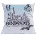 White-Black - Front - Harry Potter Hogwarts Velvet Feel Cushion