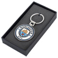 Blue-Silver - Side - Manchester City FC Executive Crest Keyring
