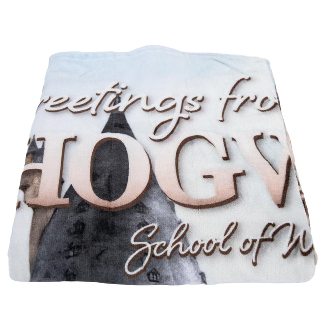 Multicoloured - Front - Harry Potter Premium Fleece Hogwarts Castle Blanket