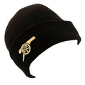 Black - Back - Arsenal FC Turned Up Cuff Beanie