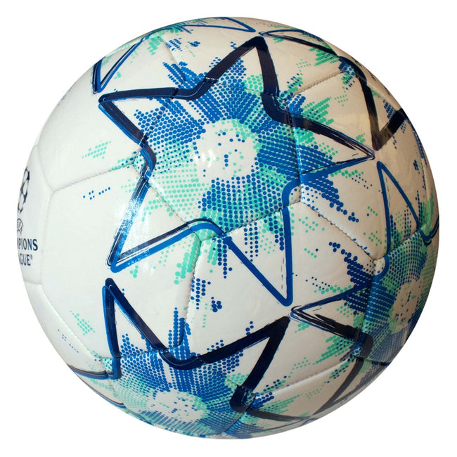 White-Mint Green-Blue - Back - UEFA Champions League Star Football
