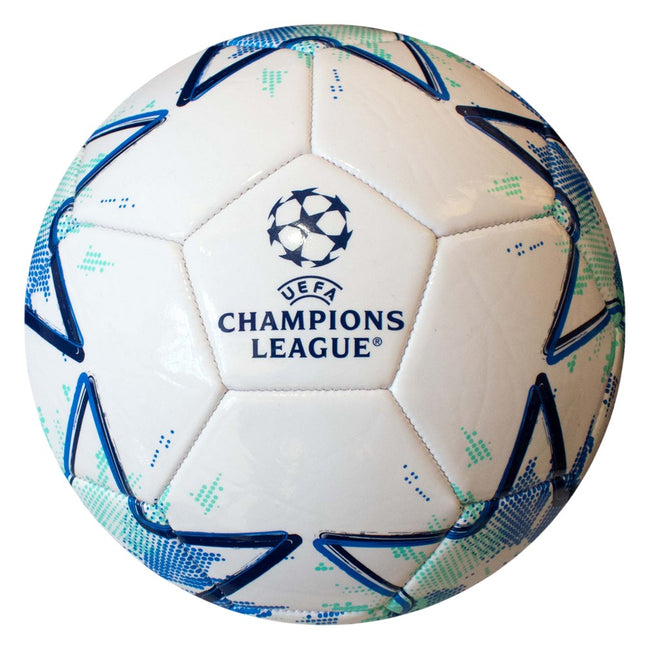 White-Mint Green-Blue - Front - UEFA Champions League Star Football