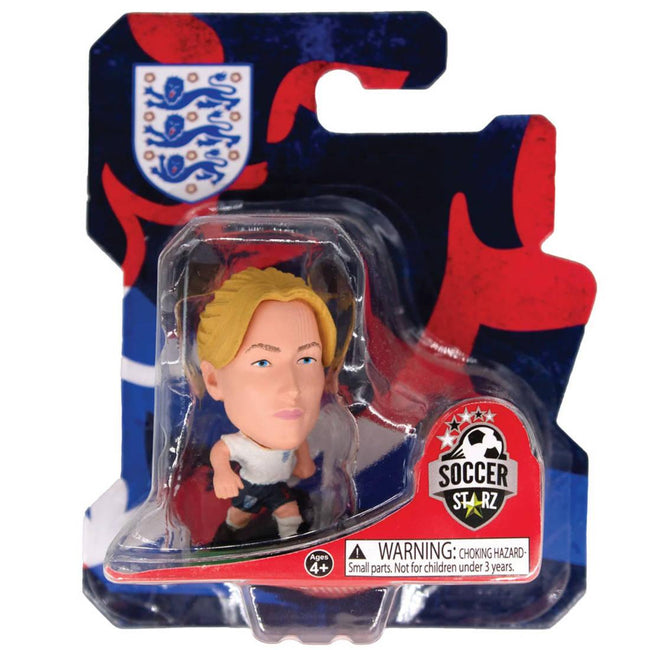 White-Blue - Back - England Lionesses Leah Williamson SoccerStarz Football Figurine