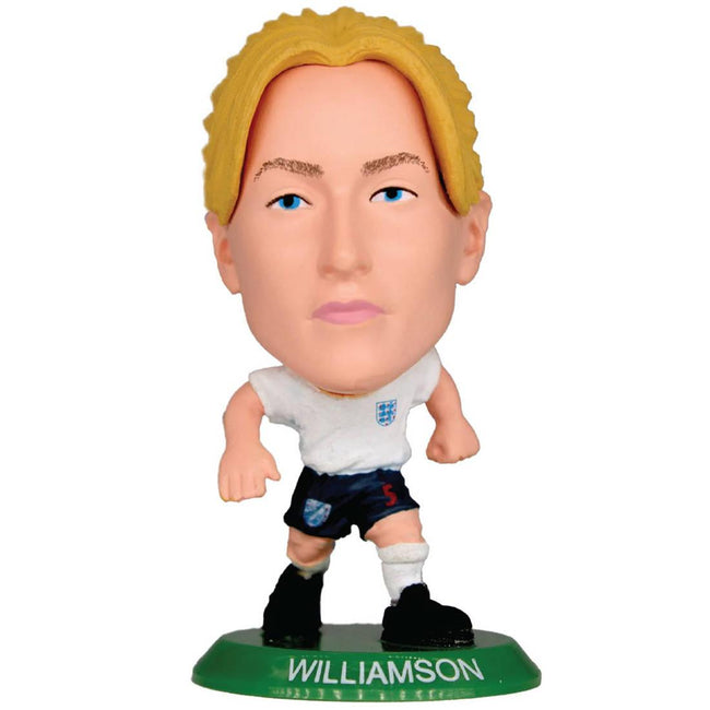 White-Blue - Side - England Lionesses Leah Williamson SoccerStarz Football Figurine