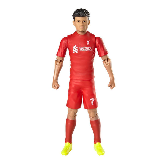 Red-Yellow-White - Front - Liverpool FC Luis Diaz Action Figure