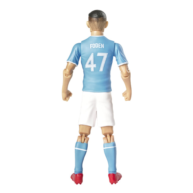 Sky Blue-White - Back - Manchester City FC Foden Football Figurine
