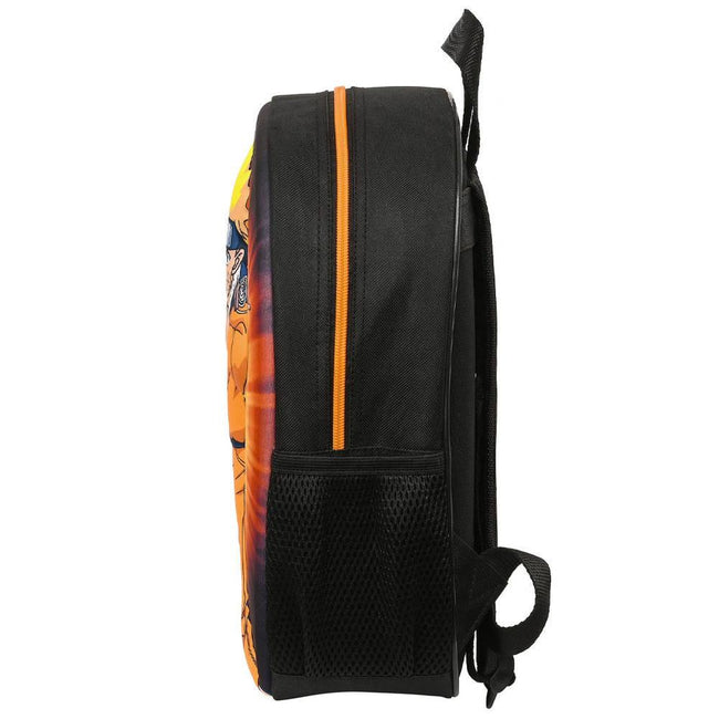 Black-Orange - Side - Naruto Logo Polyester Backpack