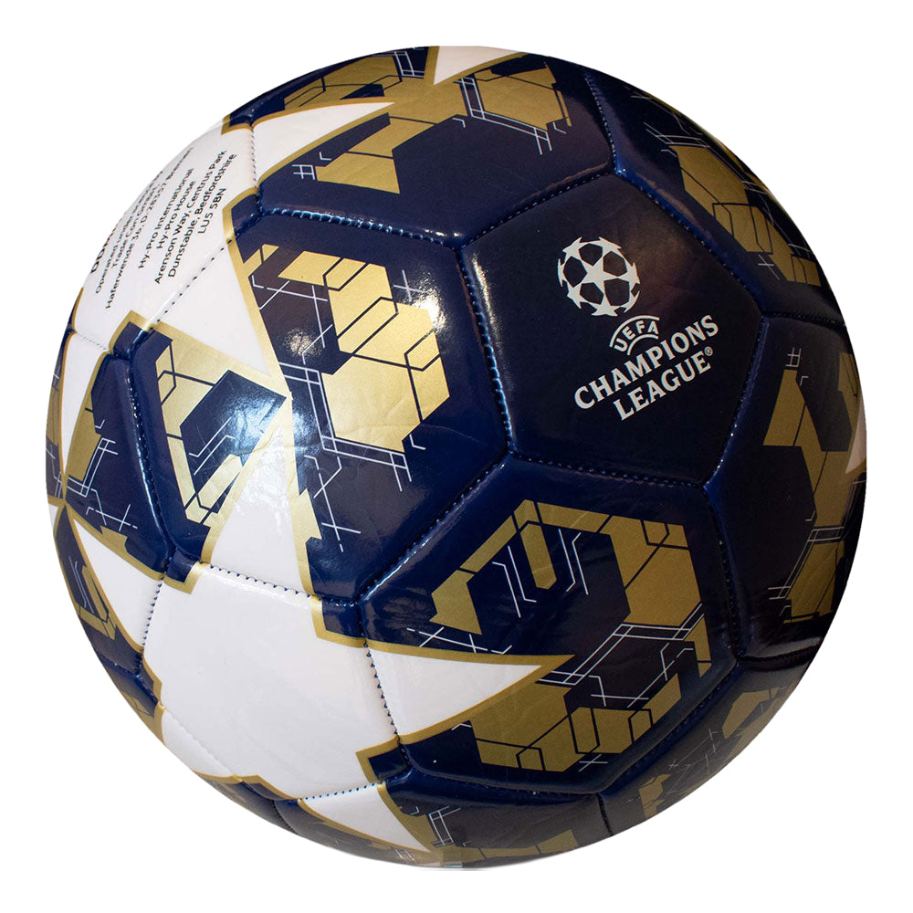 White-Navy-Gold - Side - UEFA Champions League Star Football