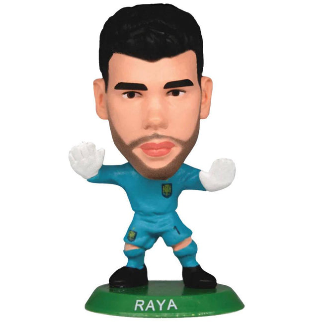 Blue-White - Back - Spain David Raya SoccerStarz Football Figurine