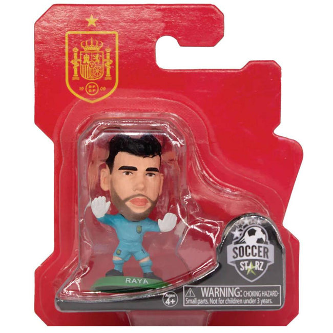 Blue-White - Side - Spain David Raya SoccerStarz Football Figurine