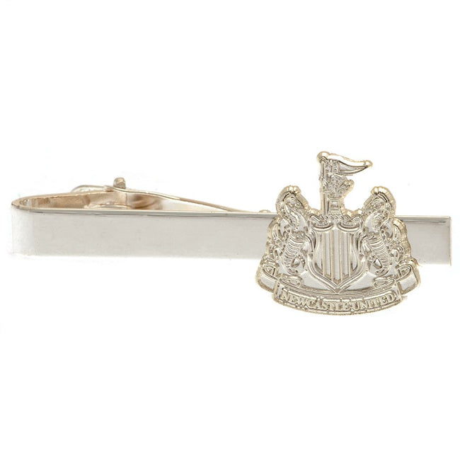 Silver - Back - Newcastle United FC Silver Painted Tie Clip