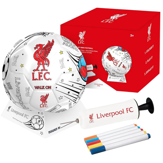 Multicoloured - Front - Liverpool FC Colour In Mini Football Set