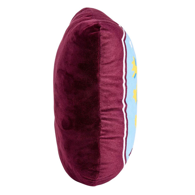 Claret-Sky Blue - Side - Aston Villa FC Crest Filled Cushion
