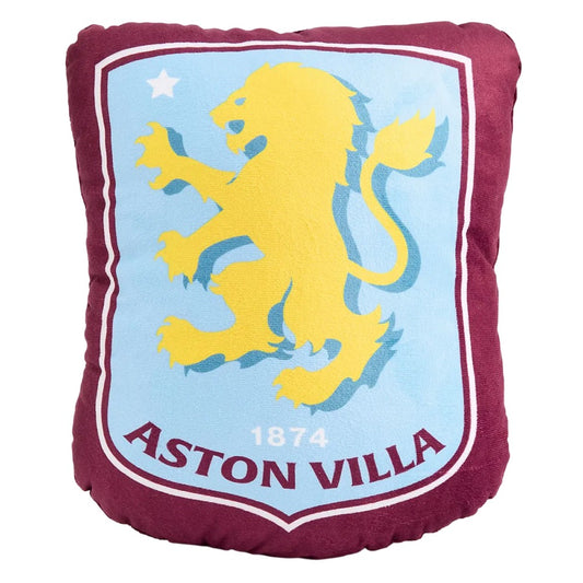 Claret-Sky Blue - Front - Aston Villa FC Crest Filled Cushion