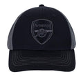 Black-Grey - Front - Arsenal FC Crest Baseball Cap