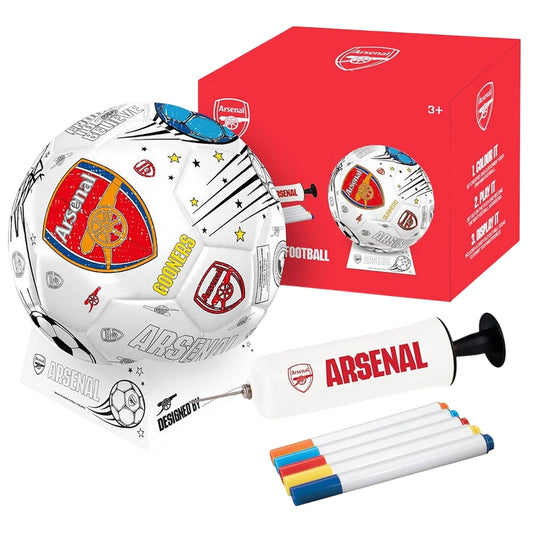 Multicoloured - Front - Arsenal FC Colour In Mini Football Set