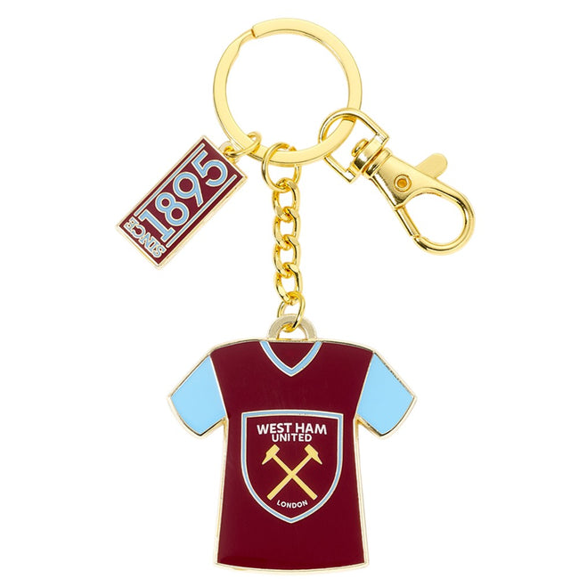Maroon-Blue - Back - West Ham United FC Shirt Keyring