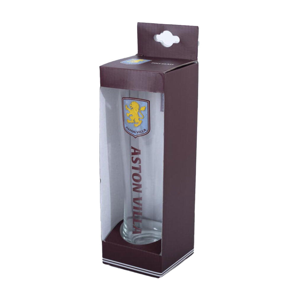 Clear - Lifestyle - Aston Villa FC Tall 570ml Beer Glass