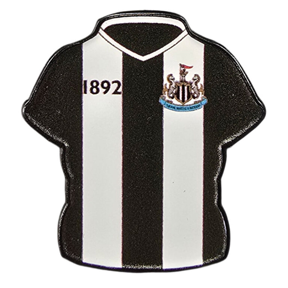 Black-White - Back - Newcastle United FC Home Kit Keyring And Badge Set