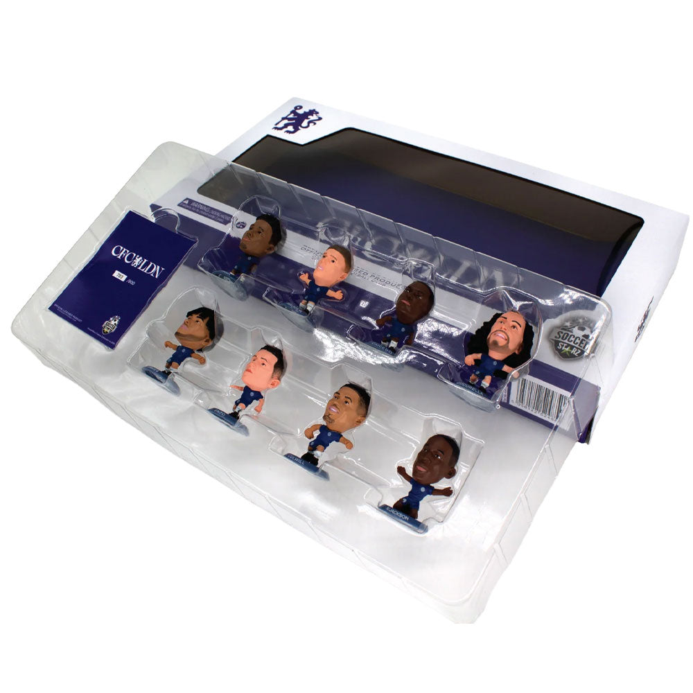 Navy-Red-White - Back - Chelsea FC Season 25-26 Player Team SoccerStarz Football Figurine (Pack of 8)