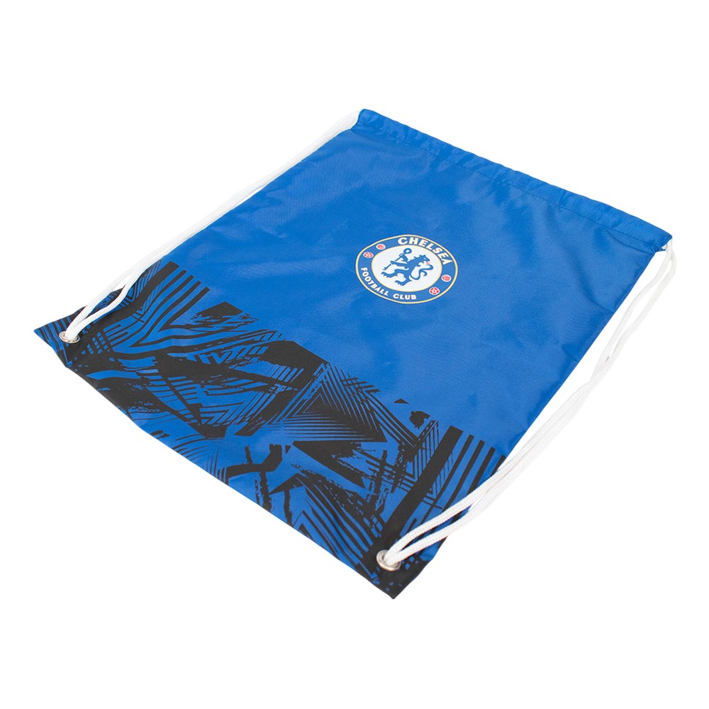 Navy-Red - Side - Chelsea FC Fusion Gym Drawstring Bag