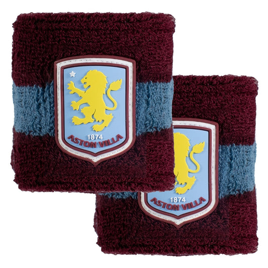 Claret-Blue - Front - Aston Villa FC Wristband (Pack of 2)
