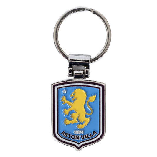 Blue-Yellow - Front - Aston Villa FC Crest Keyring